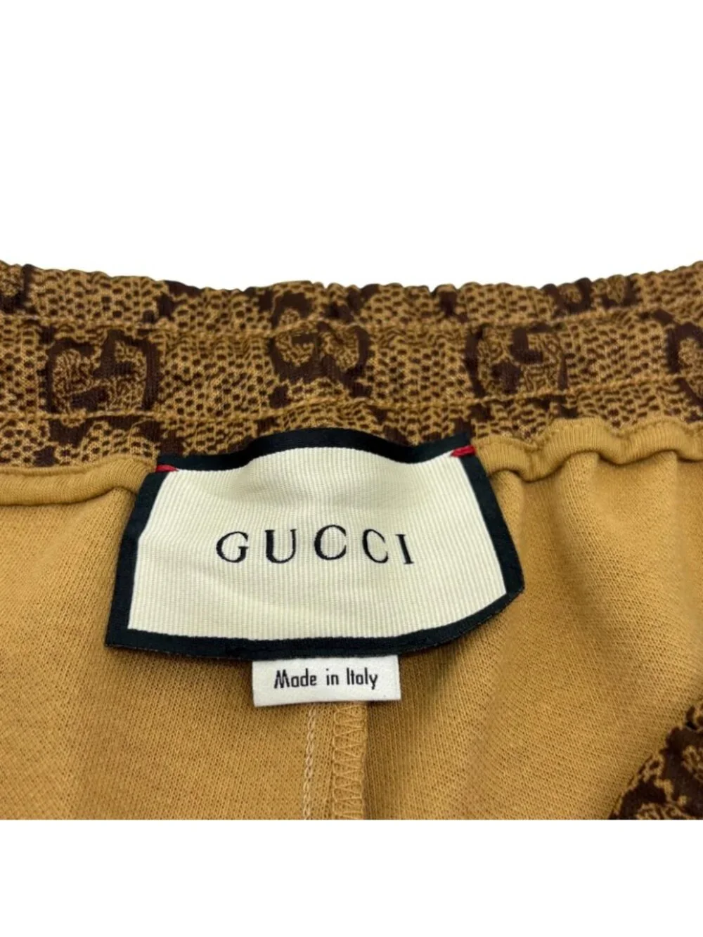 Gucci GG Technical Jersey Jogging Pants Brown Polyester Cotton XXL